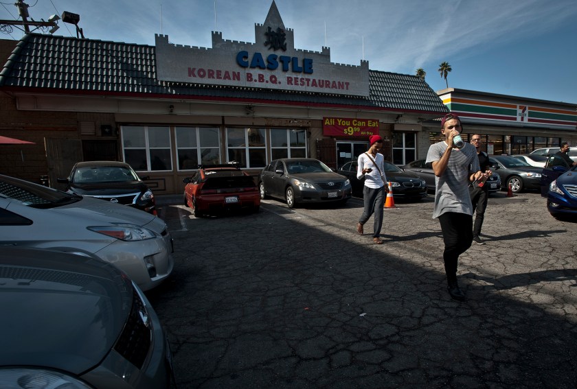 The Castle Korean BBQ restaurant next to the 711 on Western Avenue and Maplewood Avenue 