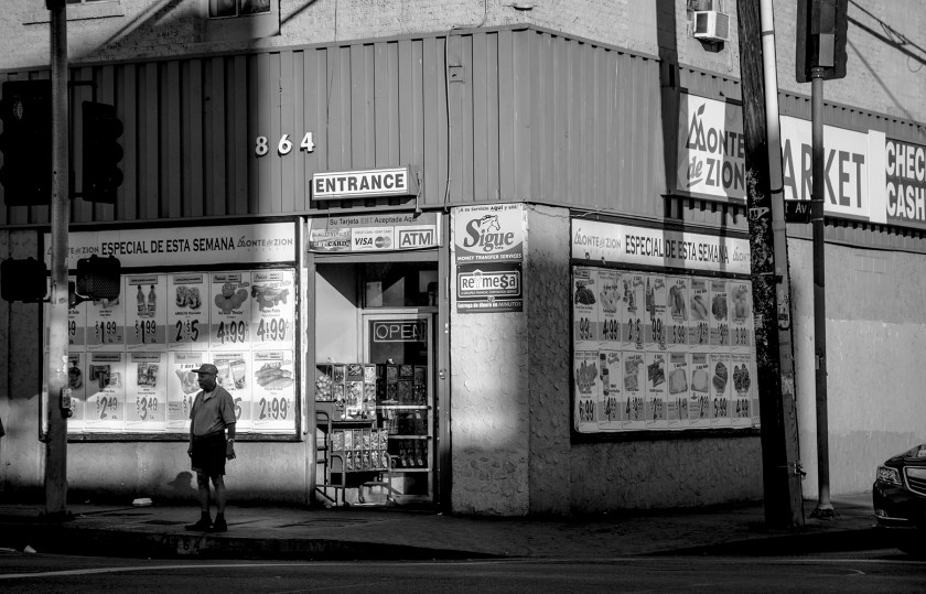 Zion Market is a Korean owned grocery store that caters to Spanish speakers on James M. Wood  Boulevard and Vermont Avenue. 
